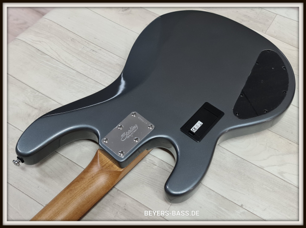 Sterling by Music Man StingRay Ray34 HH, Charcoal Frost